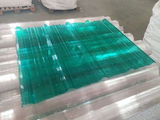 Multi Color Transparent Roofing Sheets Customized Length for Villa