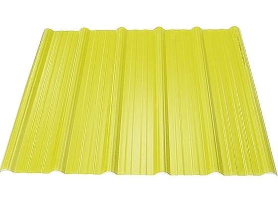 Color Stable Light Weight Plastic Roof Tiles 1.3mm Long Lifespan For Station Parking Cover