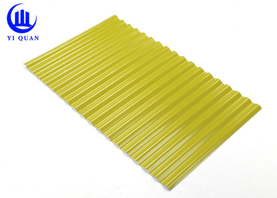 Colorful Fire Resistance PVC Roof Tiles 1130mm Width Easy To Install