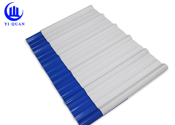 Colorful Fire Resistance PVC Roof Tiles 1130mm Width Easy To Install