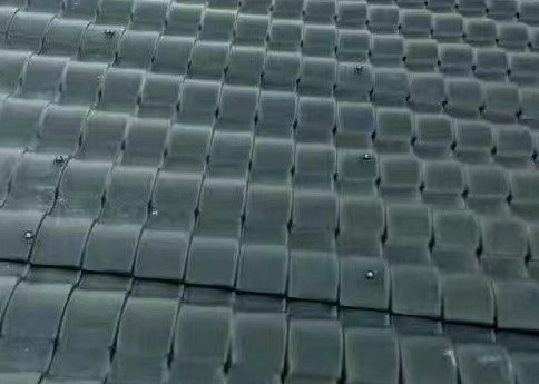 Solar Corrugated Shingles Plastic Roofing Sheets Waterproof Wave Shape