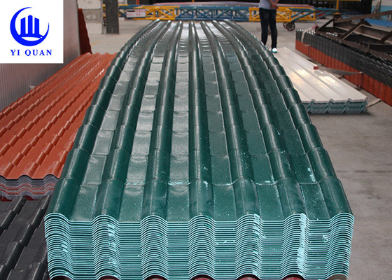 Slope ASA PVC Synthetic Resin Roof Tile For Villa Fireproof Impact Resistant