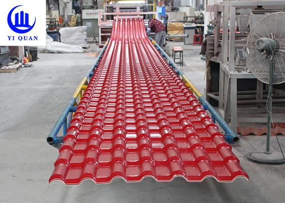 Slope ASA PVC Synthetic Resin Roof Tile For Villa Fireproof Impact Resistant