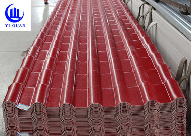 Plastic Prefab Houses Synthetic Resin Roof Tile ASA  Anti - Aging Width 1050MM