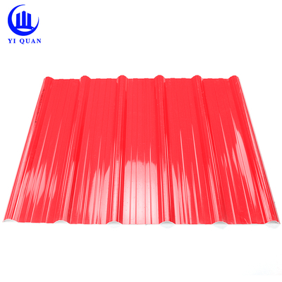 UPVC Spanish Roof Tiles 1.5mm-2.8mm Thickness 1130mm Width