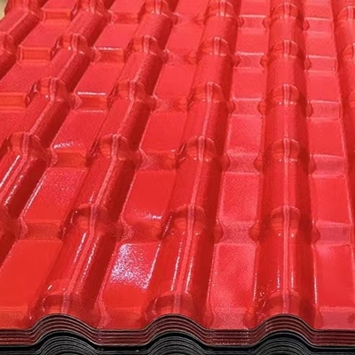 strati spagnoli del tetto di resistenza agli'agenti atmosferici di 160mm Wave Asa Synthetic Resin Roof Tile