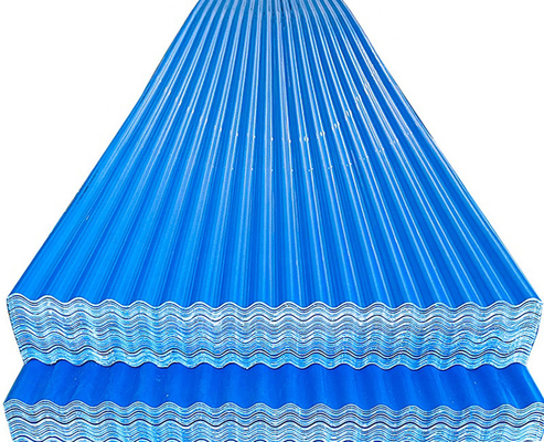 Il tetto di plastica del peso leggero stabile di colore piastrella la durata della vita lunga di 1.3mm per la copertura di parcheggio della stazione