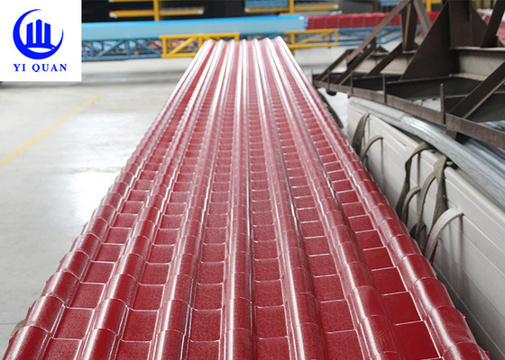 Spessore lungo di plastica ondulato di durata della vita 3.0mm di ASA Spanish Style Roof Tiles