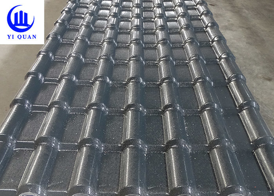 Durata della vita lunga di resistenza agli'agenti atmosferici di ASA Plastic Spanish Roof Tiles di colore