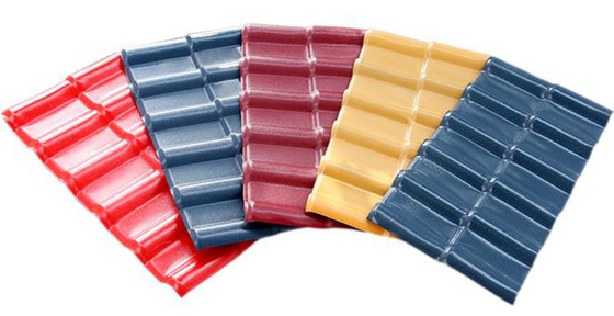 mattonelle di tetto impermeabili di resistenza all'urto di 160mm Wave ASA Synthetic Resin Roof Sheet
