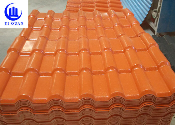 Passo resistente UV delle mattonelle di tetto della resina sintetica 219mm per i progetti di costruzione di costruzione