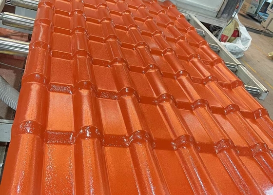 Mattonelle a prova di fuoco di ASA Bamboo Spanish Synthetic Roof per la copertura di parcheggio della villa
