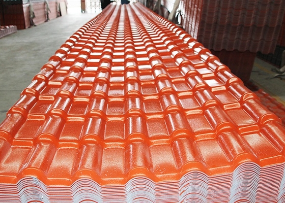 mattonelle di ASA Embossed Synthetic Resin Roof di spessore di 2.5mm per costruzione