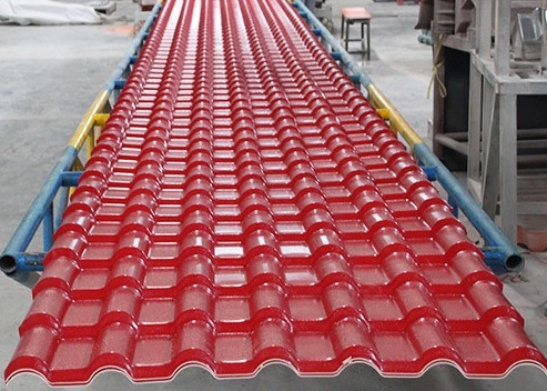 ASA Resin Roof Tile Panel decorativo per copertura del tetto di costruzione